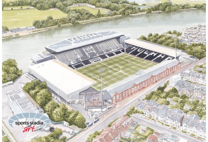 Fulham FC Craven Cottage Stadium Wall Art Print